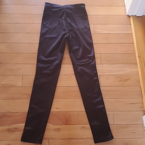 H&M high waist stretch satiny side stripe pants 2 - Picture 5 of 7